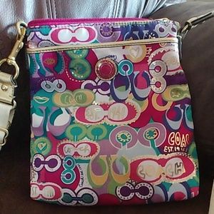 Coach multicolored crossbody